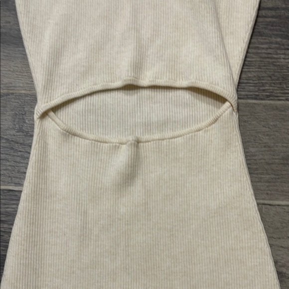 Wilfred Free Cream Ribbed Dress - Picture 5 of 6